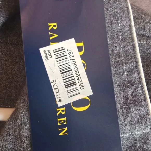 Polo Ralph Lauren Mens Grey Windowpane Flannel Pajama Shirt Sleep Top Size M New - Picture 8 of 16